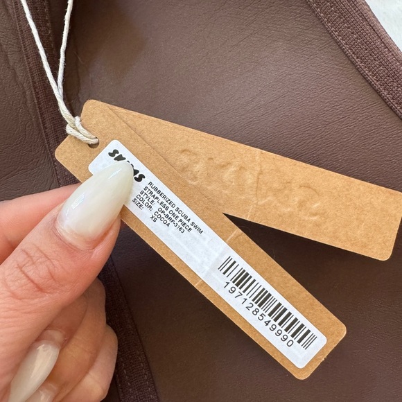 NWT Skims rubberized scuba swim one piece - Picture 5 of 5